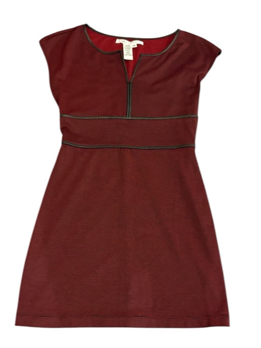 😊 Max Studio Burgundy and Black Dress - XS 🖤